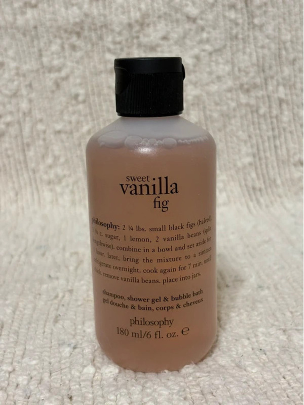 Philosophy Sweet Vanilla Fig Shower Gel 6 oz NEW sealed